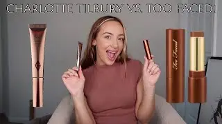 Charlotte Tilbury Hollywood Contour Wand vs. Too Faced Chocolate Soleil Bronzing Stick!