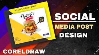 Social Media Post Design in Coreldraw | Digital Advertisement |Poster Design Instagram post #design