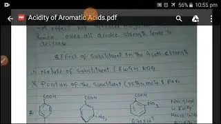Acidity of Aromatic Acids
