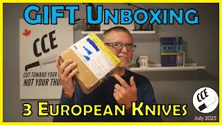 Unboxing GIFT of 3 Knives from Portugal and Denmark - Thanks to Simon!