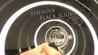 Be&scaron;eňov&aacute; Black Waterslide 360&deg; VR POV Onride