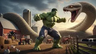 🐍💥 Farm Attack: HULK vs Massive Snake Titan ⚡