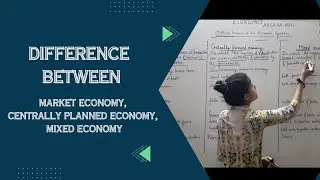 Difference between Market economy, Centrally planned economy, Mixed economy | Economic systems |