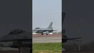 Romanian airforce F-16MA&rsquo;s taxi for a 09 departure at RAF Fairford 🇬🇧🇷🇴 #aviation #romanian