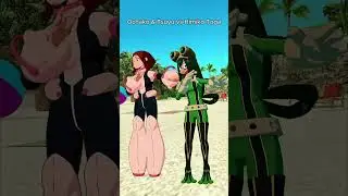 My Hero Academia dance battles 😂🔥 #myheroacademia  #mha #anime #uraraka #tsuyu #toga
