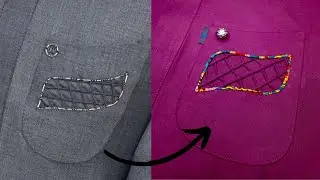 STYLISH FANCY PLEATED POCKET DESIGN