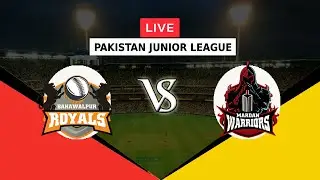 🔴LIVE BR VS MW | PAKISTAN JUNIOR LEAGUE 2022 | BAHAWALPUR ROYALS VS MARDAN WARRIORS | T20 | PJL T20I