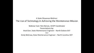 Showcasing the use of technology in achieving the maintenance mission