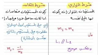 رياضيات الصف الرابع علمي / الفصل السادس / ميل المستقيم