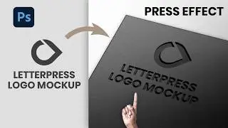 How to Create Card Pressed Logo Mockup using Smart-Object in Photoshop