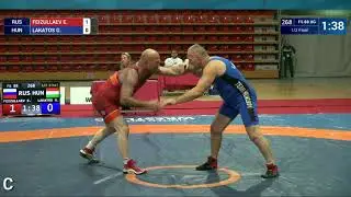 1/2 FS - 88 kg: E. FEIZULLAEV (RUS) v. G. LAKATOS (HUN)