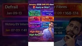 January 2026 SME IPO Alert 🚨 Apply or Skip? #stocks #financialshorts #Shorts #2026