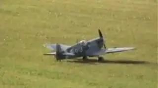 ParkZone Spitfire Mk IX BNF- Retract Flying Video