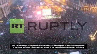 Ukraine: Drone shows full scale of the Kiev protests