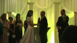 groom sings to bride a rogstad wedding 2012