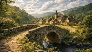 Cozy Medieval Village — Peaceful Fantasy Music