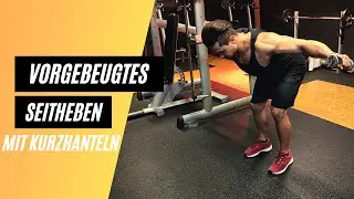 Vorgebeugtes Seitheben im Stehen mit Kurzhanteln