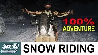 MOTORCYCLE ADVENTURE RIDING in the SNOW with ALLROAD TRAINING