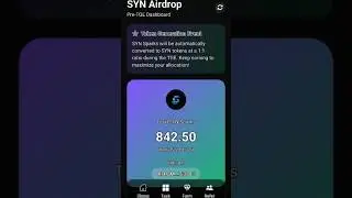 SysFi SYN Airdrop $100 million Funding