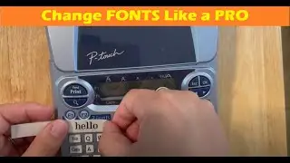 Как изменить шрифты на принтере Brother PT-1880 P-touch Label Maker