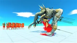 10 Romanus vs strongest and second strongest Animal revolt battle simulator