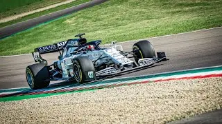 AlphaTauri F1 Car Back on Track at Imola | Gasly | Kvyat |