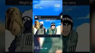 might guy and Kakashi funny race #anime #naruto #kakashi #mightguy #shorts
