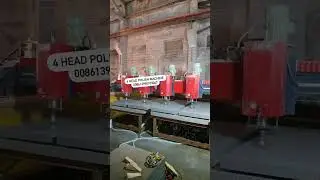 4 head automatic stone polish machine for black red grey granite monument headstone slabs and tiles