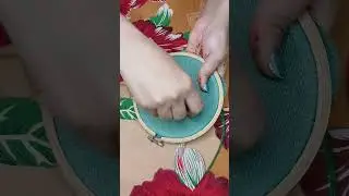 Easy Leaf Embroidery Design Needlework using Stem Stitch