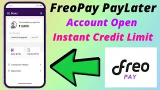 FreoPay PayLater Account Open Instant Credit Limit