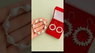 Elegant Diy Silver Foil Bracelet and Earrings #diy #jewellery #bracelet #foil #craft