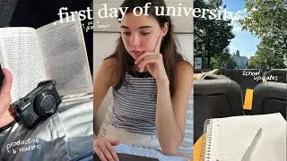 first day of university vlog | productive & realistic day in my life