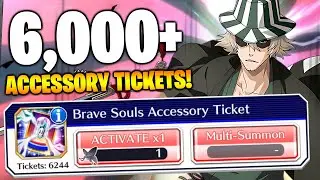 HUNTING FOR ALL ACCESSORIES! 6,000+ ACCESSORY SUMMON TICKETS! Bleach: Brave Souls!