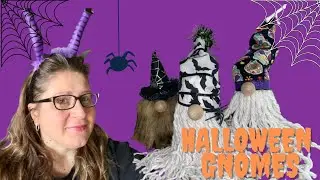 👻🌟 3  DOLLAR TREE FLOWER POT HALLOWEEN GNOMES