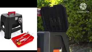storage step stool bag garage homemade tools step stool box
