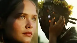 Robot Jimmy(Anthony Hopkins) and a girl | Rebel Moon a Child of Fire