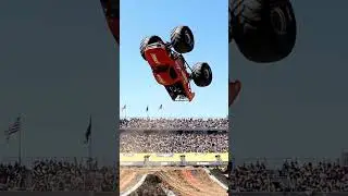 Monster Truck Back flip #monster #backflip #music #nothingimposibleinthisworld #automobile #edit