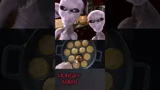 HUNGRY ALIENS #aliens #alien #spaceship  #cooking #ufo | KARPAGA'S channel
