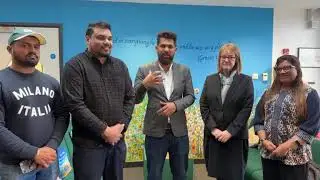 RGP MLA Viresh Borkar visited the Holy Cross catholic primary school | Swindon, UK.