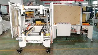 Random cartons sealing machine auto adjusting case H type sealer line | m&aacute;quina de sellado de cart&oacute;n