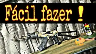 como fazer camuflagem | Airsoft pintura