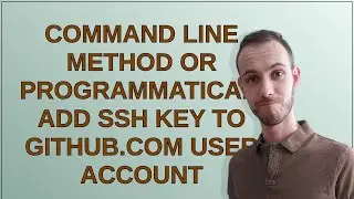 Unix: command line method or programmatically add ssh key to github.com user account
