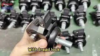 Low gravity casters 2inch swivel castors threaded stem casters black nylon caster wheel with locking