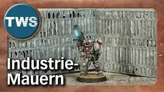 Tutorial: Industrie-Mauern / industrial walls (Tabletop-Gel&auml;nde, Ruinen, ruins, sci-fi, TWS)