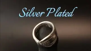 Handcrafted Silver-Plated Spoon Ring (Size 7 1/2) | Vintage Jewelry