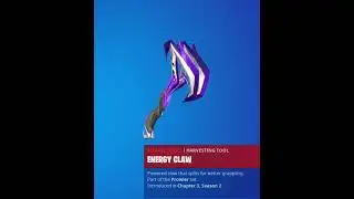 Fortnite Energy Claw pickaxe