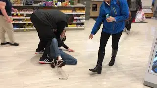 LADY GOES CRAZY AFTER SHE SHOPLIFTS....