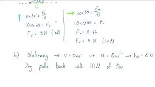 NCEA L2 Mechanics Problem Set 2023   Vectors Q3 Video Answer