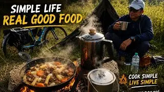 Happy Bushcraft &ndash; Lavvu Tent, Cooking & Coffee in the Rainforest | Simple Life in Thailand