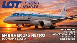 Economy Like Business Class - LOT Embraer Retro - Trip Report - Warsaw to Katowice